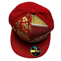 New York Vintage Red Fitted Cap