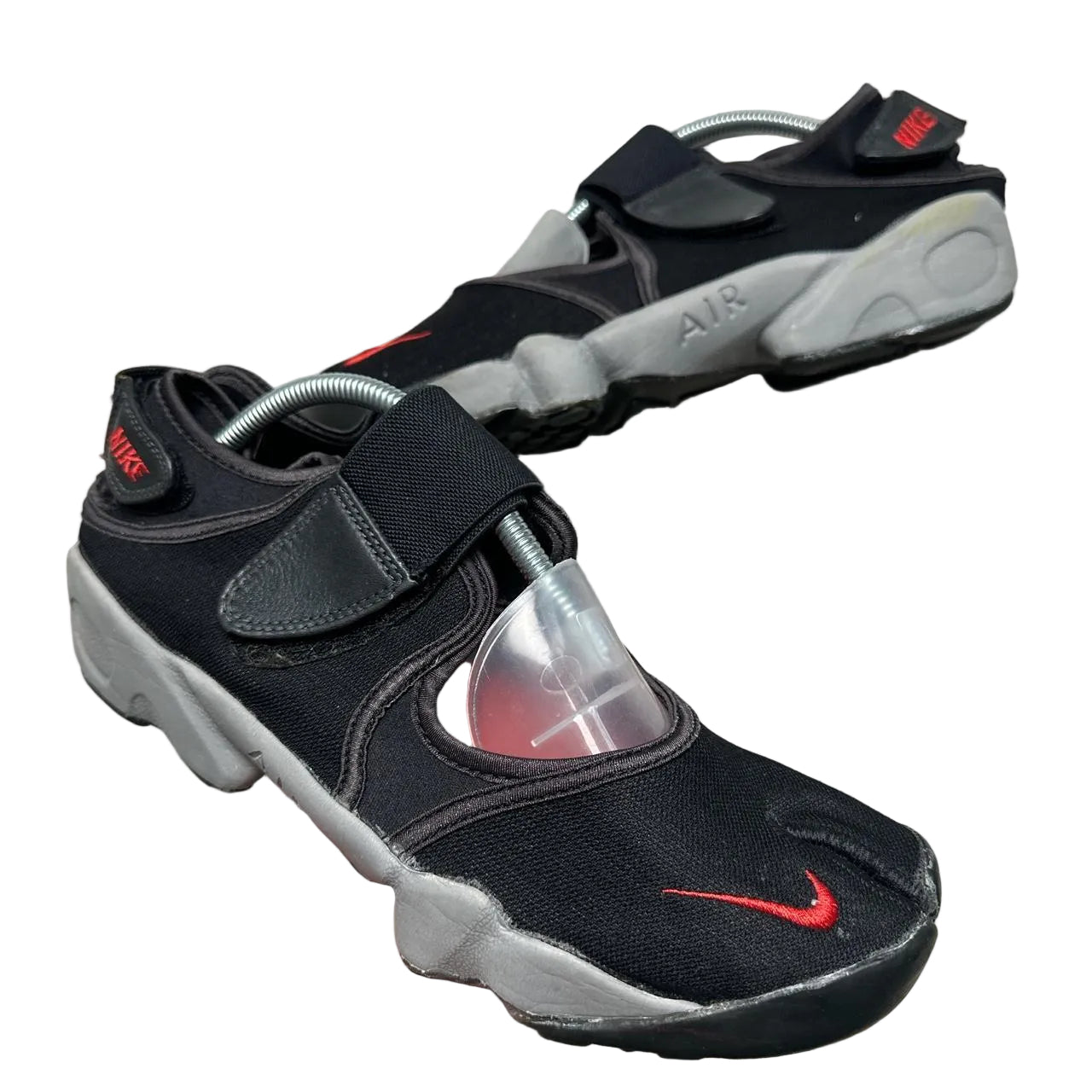 Nike Air Rift Black Red and Grey Tabi Toe Vintage 2004 (UK 9)