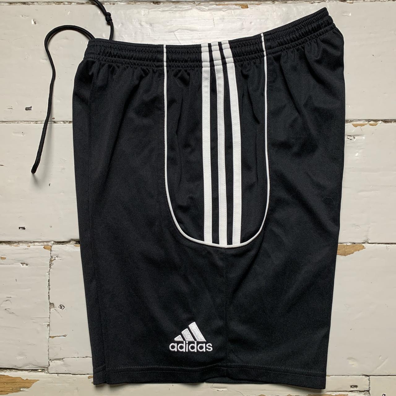 Adidas Black and White Football Shorts