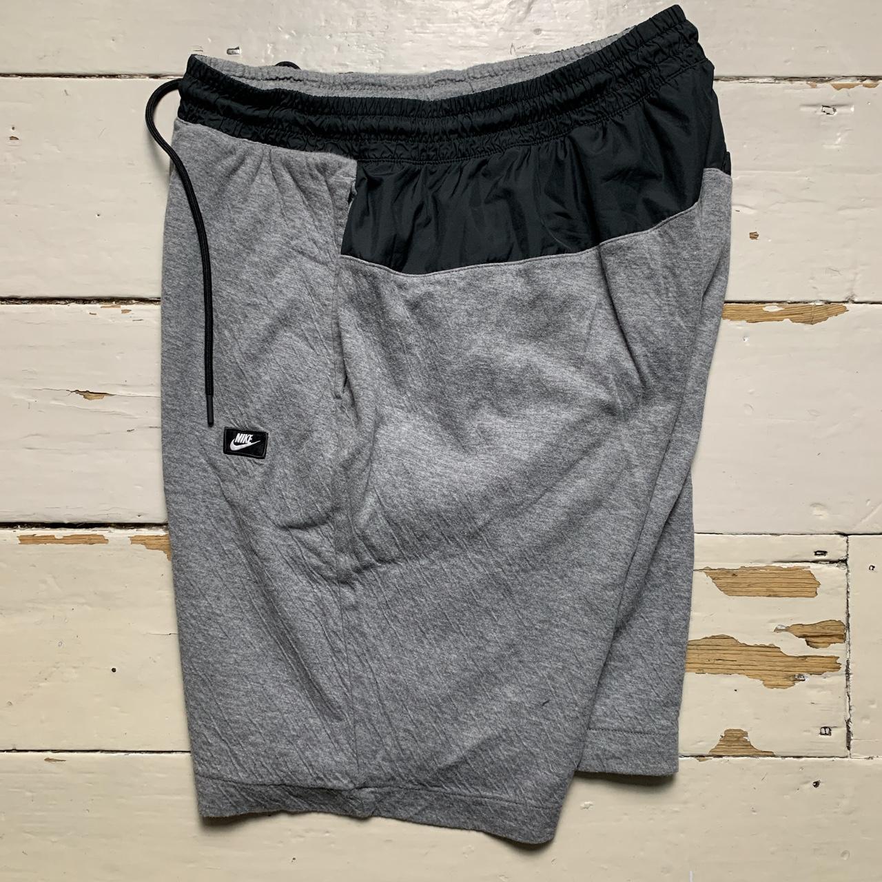 Nike Box Logo Grey and Black Jogger Shorts