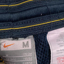 Nike Football Arsenal Vintage y2k Navy and Yellow Swoosh Shell Trackpant Bottoms (M)
