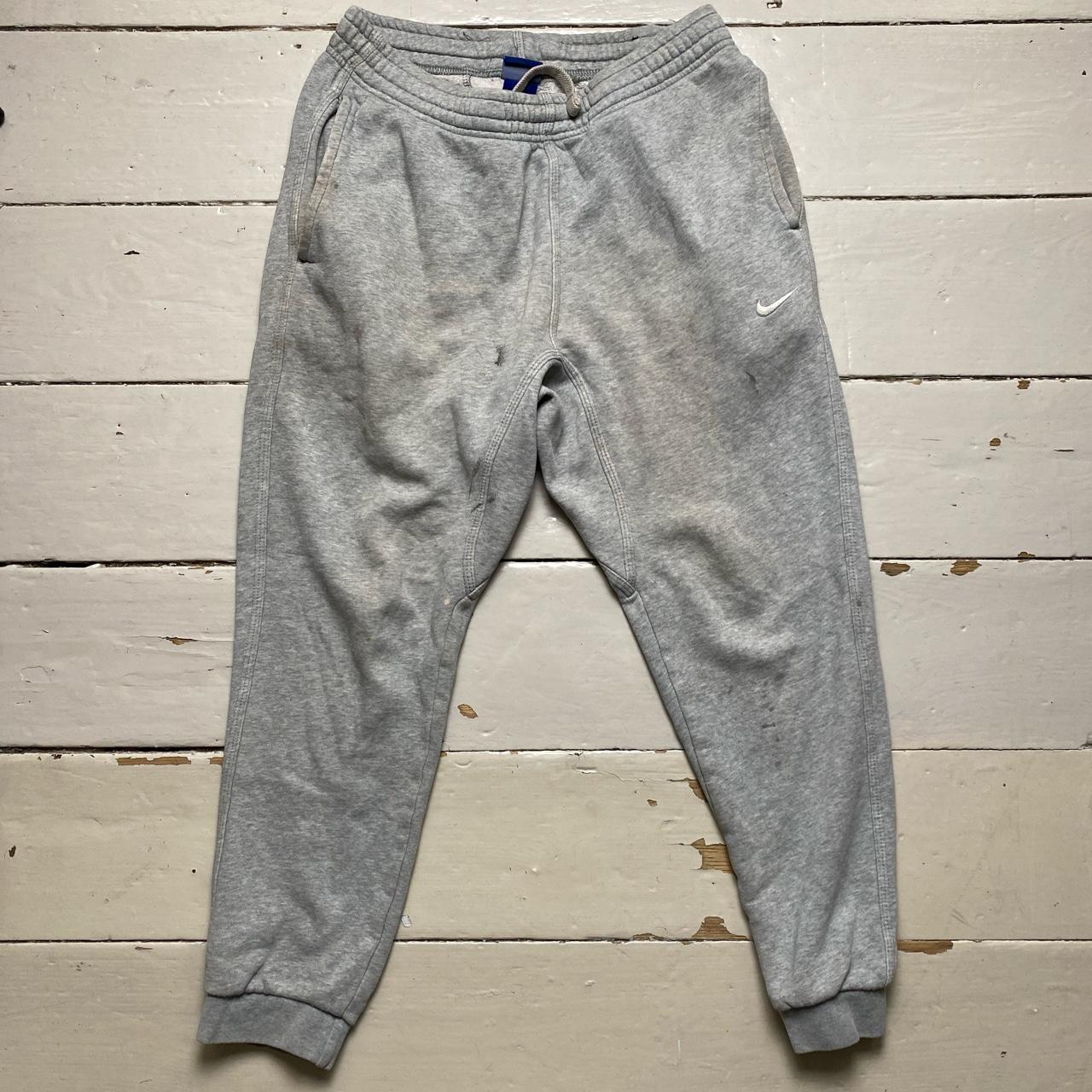 Nike Swoosh Grey and White Joggers