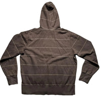 Nike Vintage Brown and Orange Swoosh Hoodie (L)