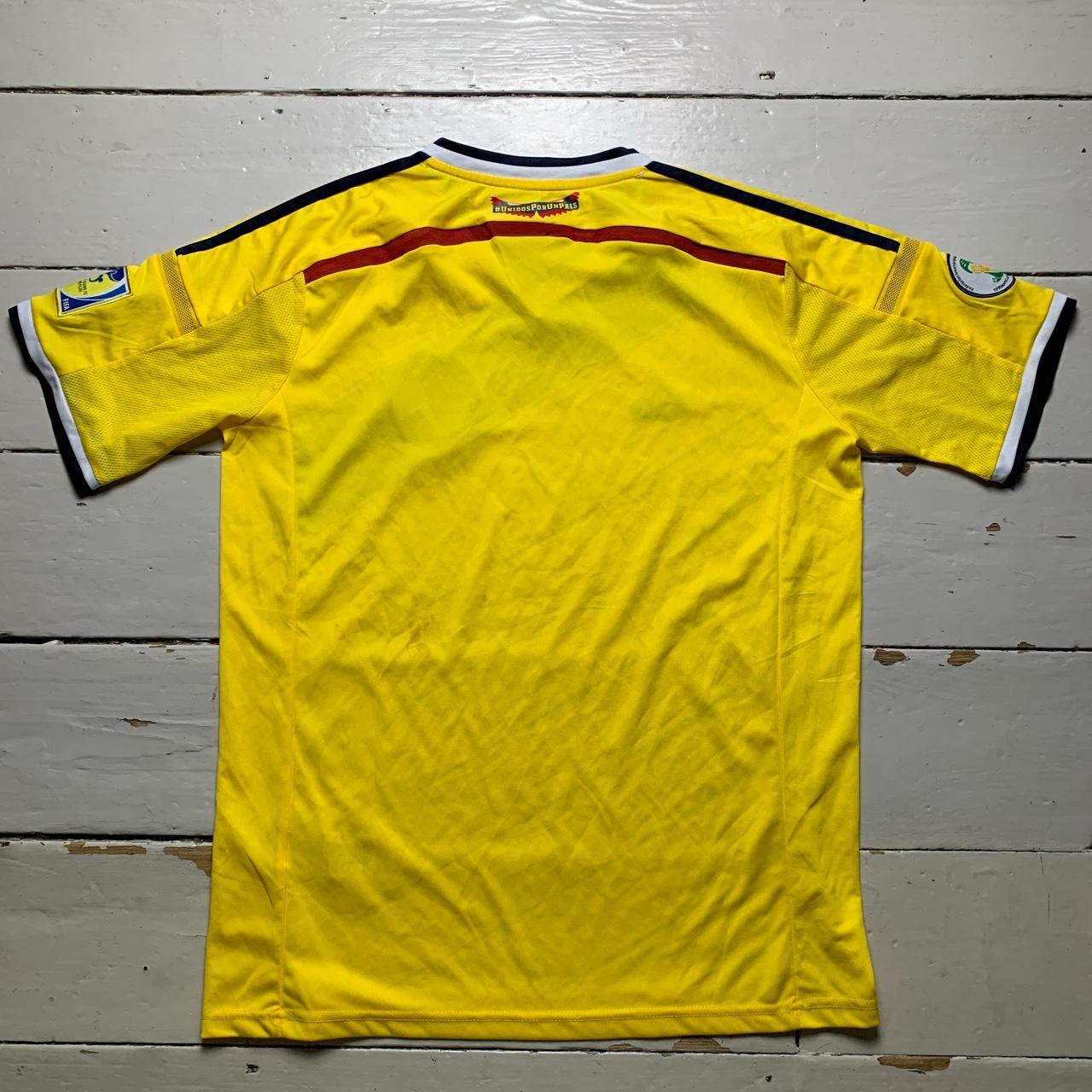 Colombia World Cup Brasil 2014 Yellow Home Football Jersey