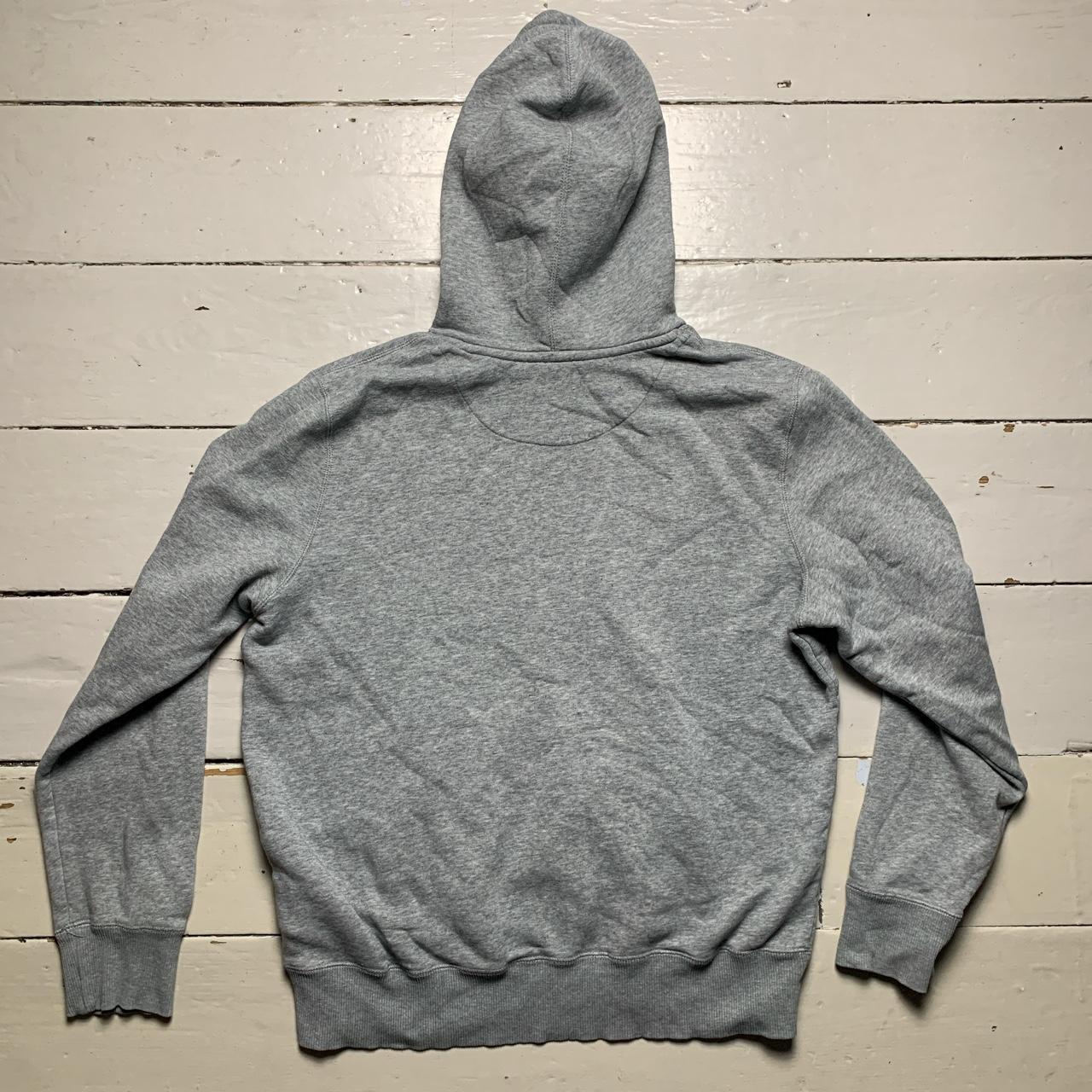 Nike Swoosh Grey and White Hoodie