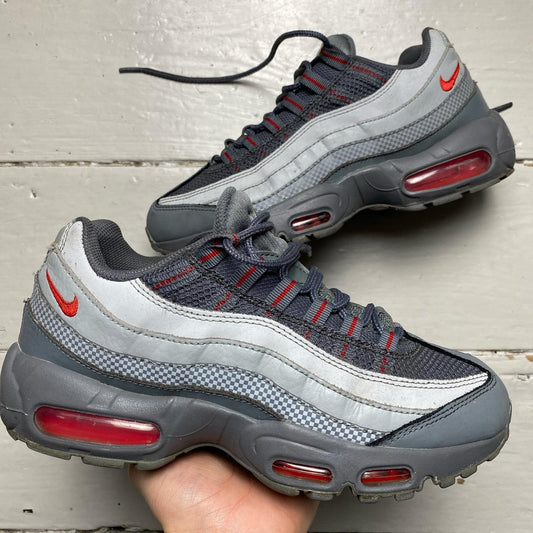 Nike Air Max 95 Smoke Grey and Red