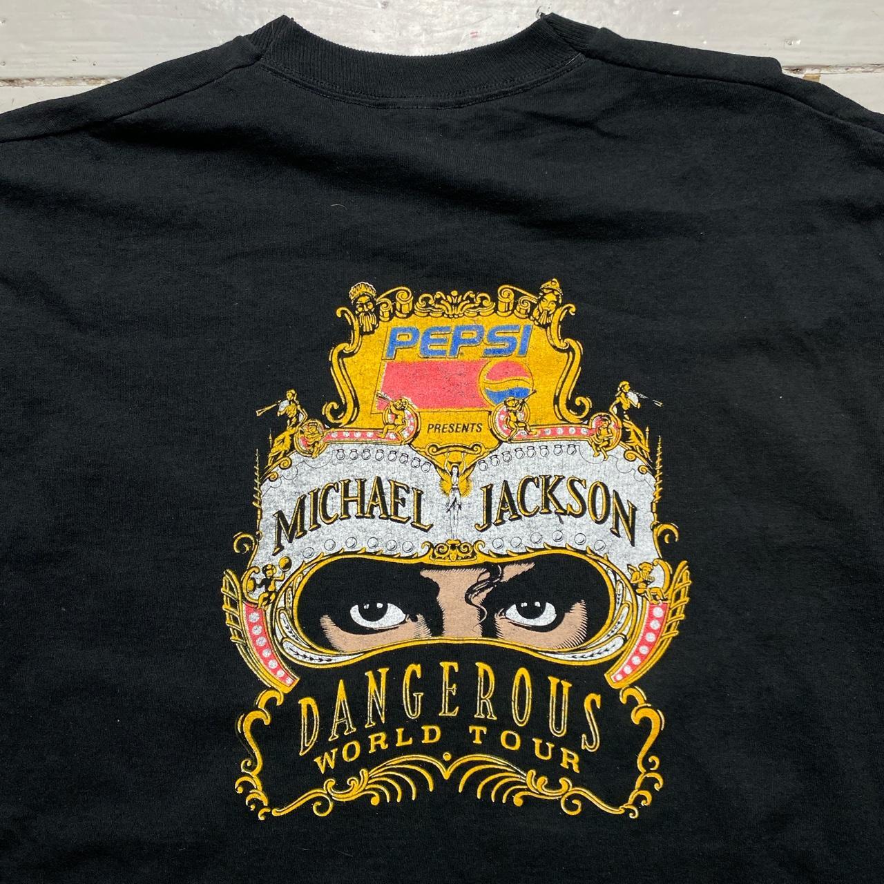 Michael Jackson Dangerous World Tour Pepsi Vintage 90’s Fruit of The Loom T Shirt