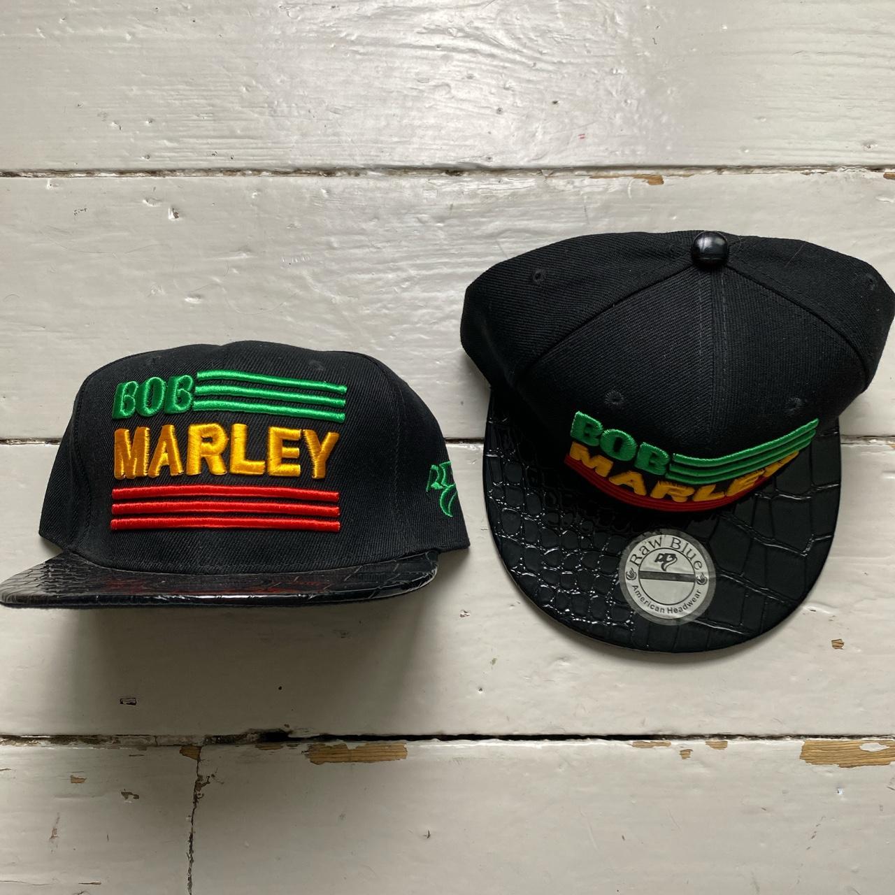 Raw Blue Bob Marley Snapback Caps