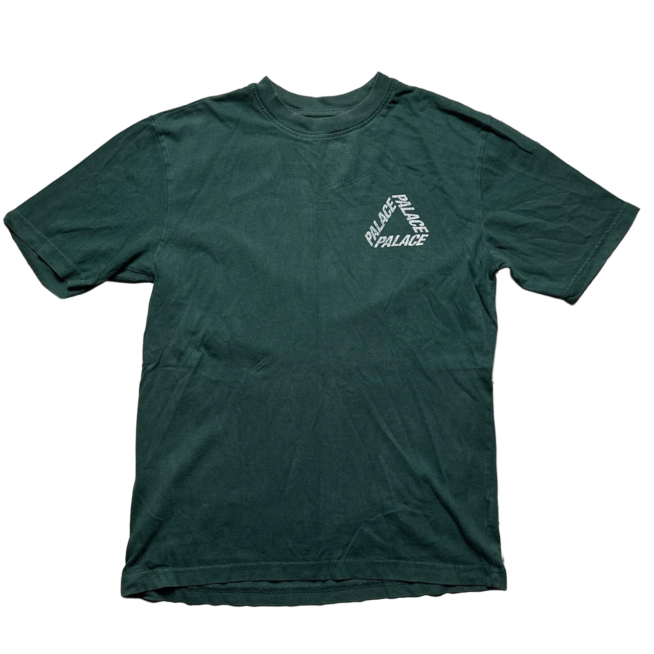 Palace Tri Ferg Bottle Green and White T Shirt (S)
