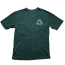 Palace Tri Ferg Bottle Green and White T Shirt (S)
