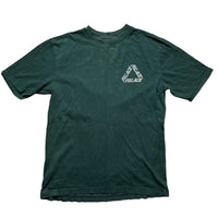 Palace Tri Ferg Bottle Green and White T Shirt (S)