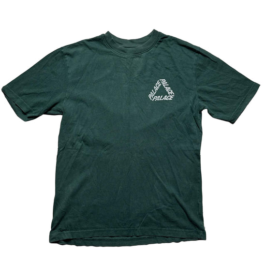 Palace Tri Ferg Bottle Green and White T Shirt (S)