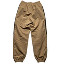 Adidas Sand Brown and Black Stripe Shell Trackpant Bottoms (M)