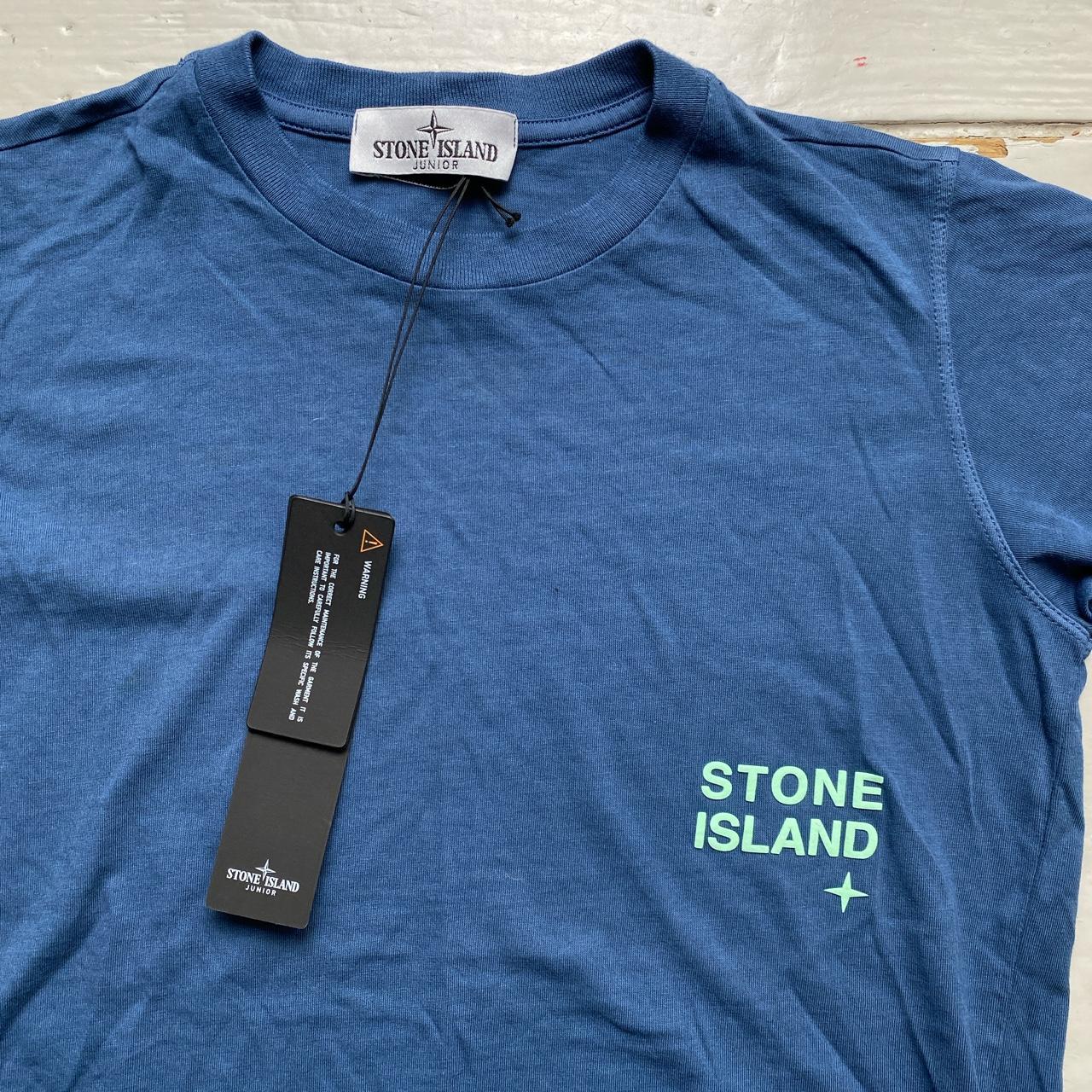 Stone Island Junior Blue T Shirt