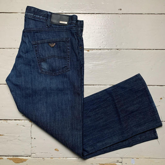 Armani Collezione Navy Baggy Jeans