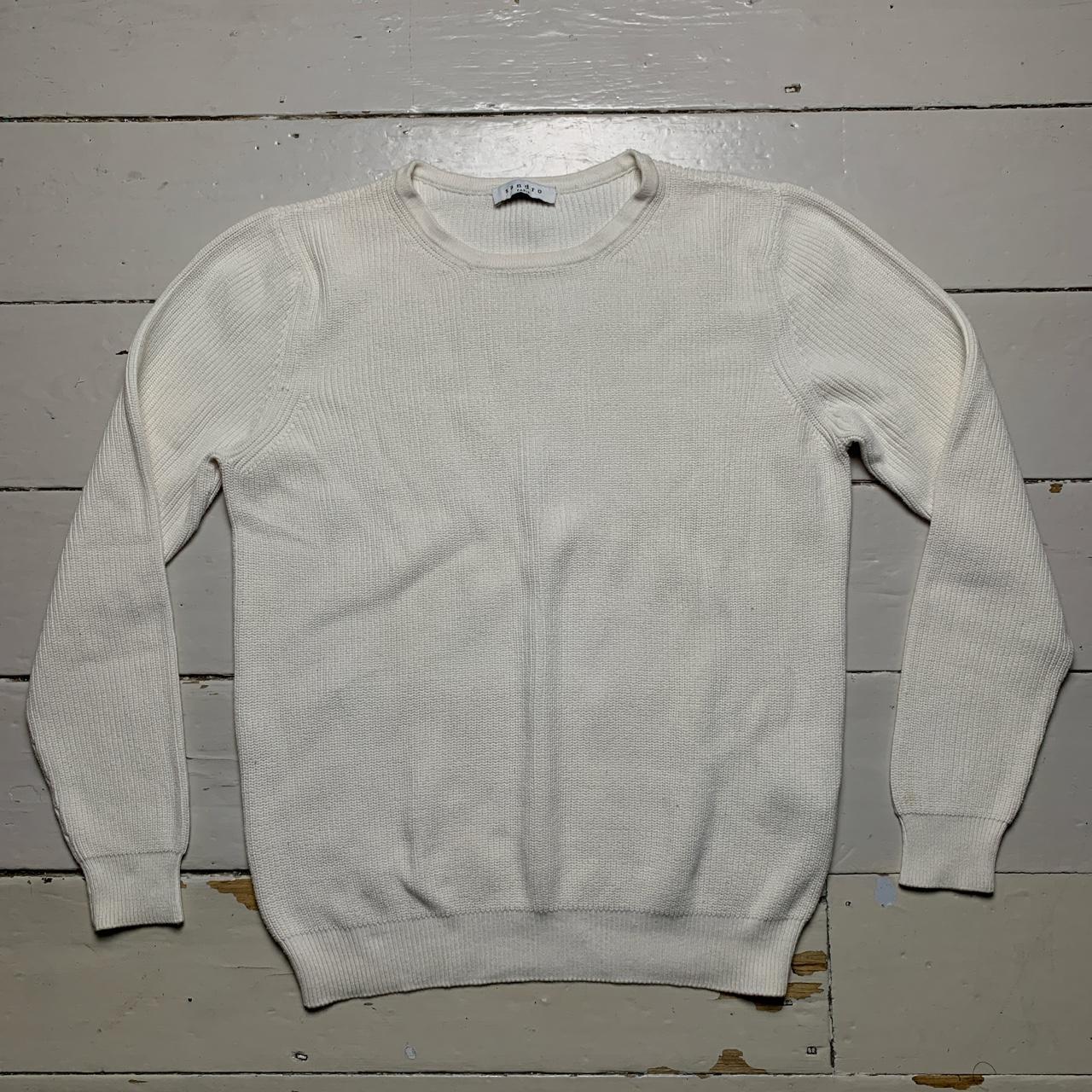 Sandro White Knit Jumper