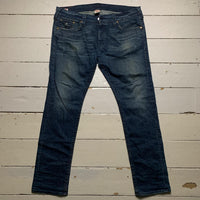 True Religion Zach Blue Stitch Jeans