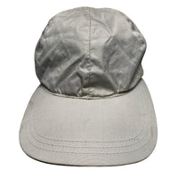 Prada Nylon Silver Baseball Cap Red Strip