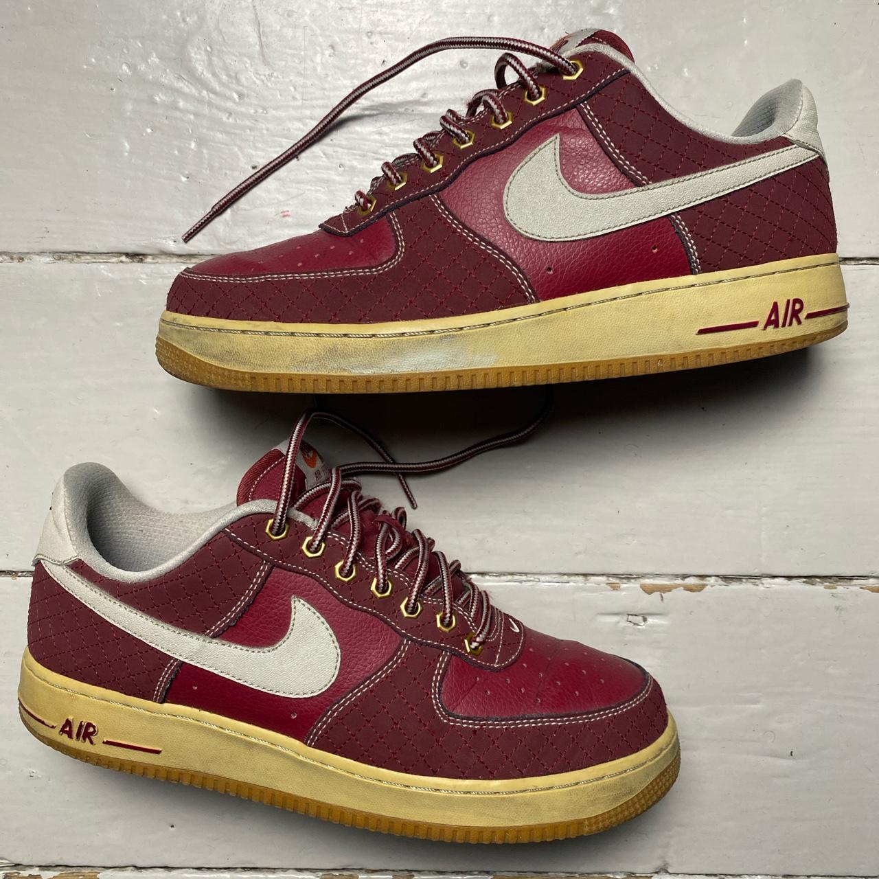 Nike Air Force 1 Lumber Red and White