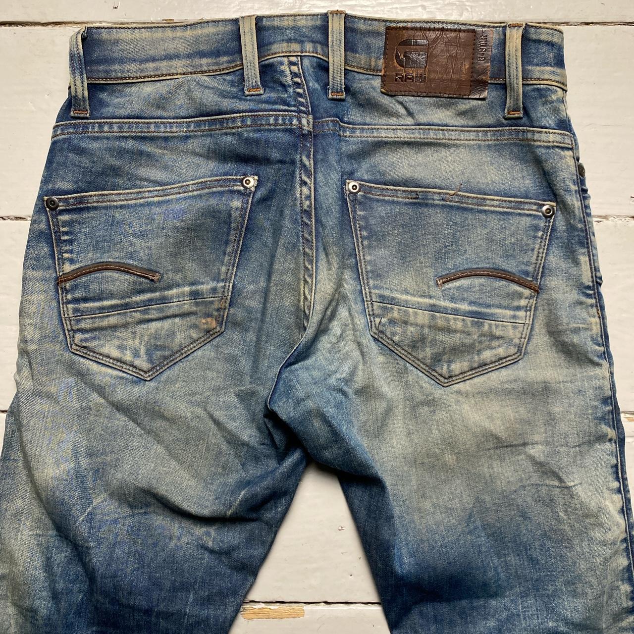 G Star Stonewashed Revend Slim Jeans