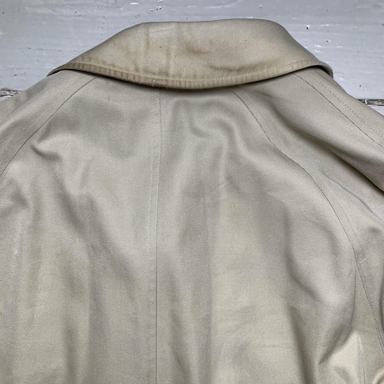 Burberry Burberrys Vintage Cream Trench Coat with Belt