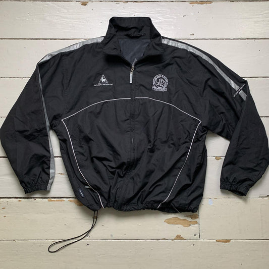 Le Coq Sportif Queens Park Rangers QPR Vintage Black and Silver Shell Tracksuit Jacket