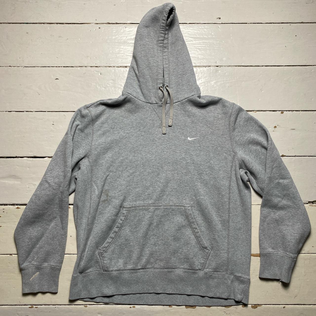 Nike Vintage Swoosh Grey and White Hoodie