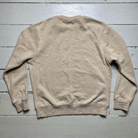 Nike Cream and White Swoosh Jumper