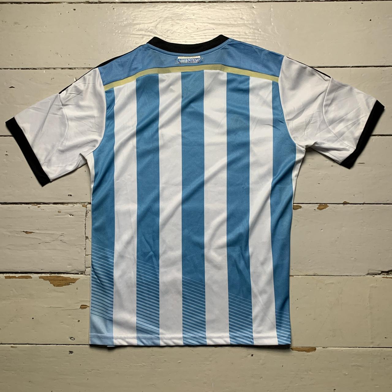 Argentina Adidas Climacool Blue and White 2014 Brasil World Cup Football Jersey