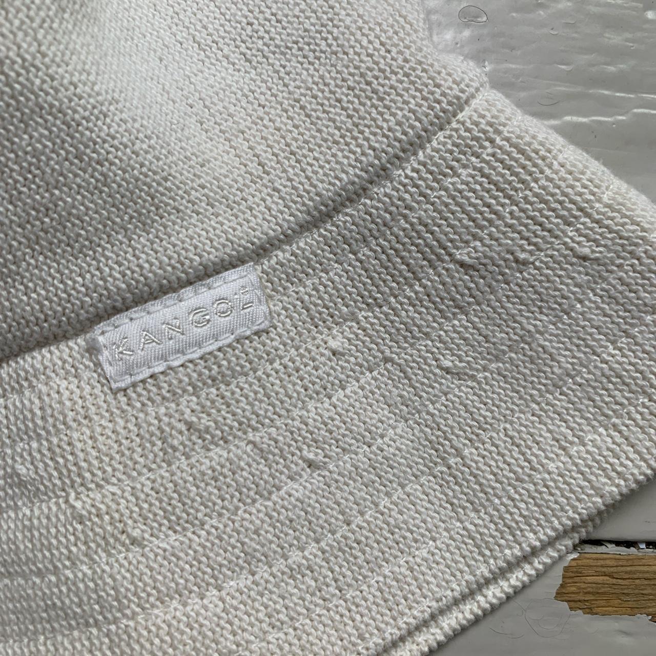 Kangol Cream White Vintage 90s Toweling Bucket Hat