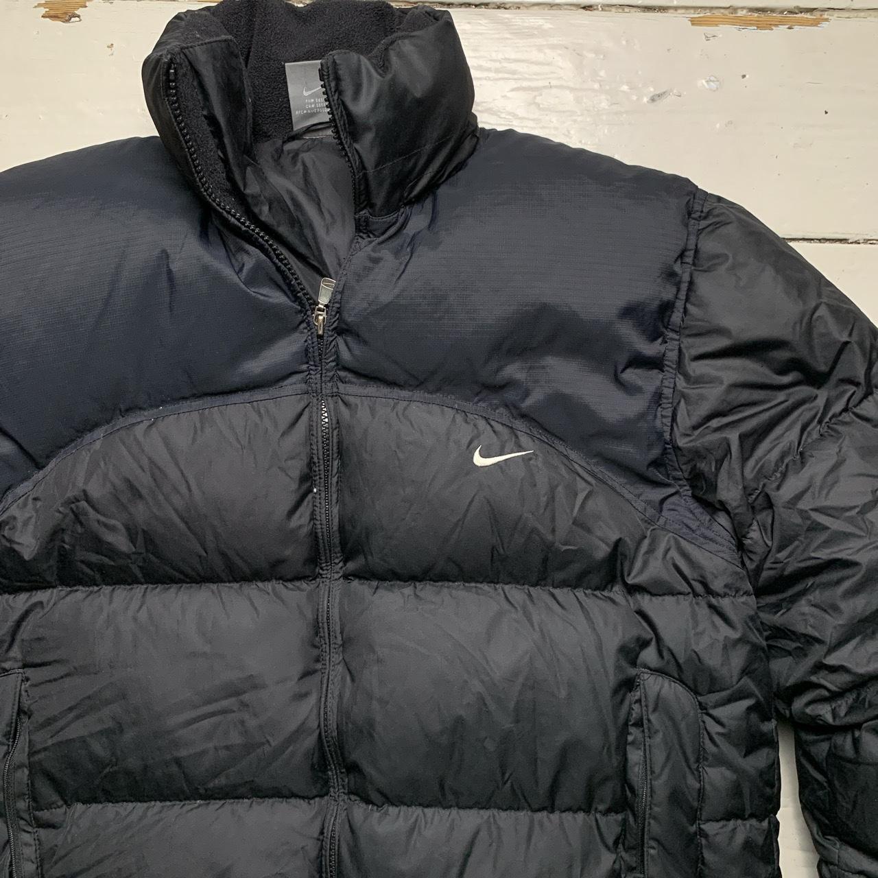 Nike Vintage Swoosh Black and White Puffer Coat