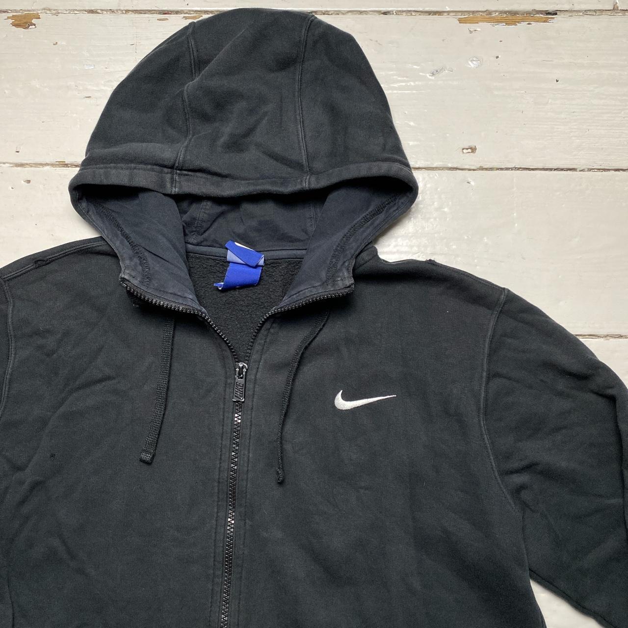 Nike Swoosh Black and White Hoodie