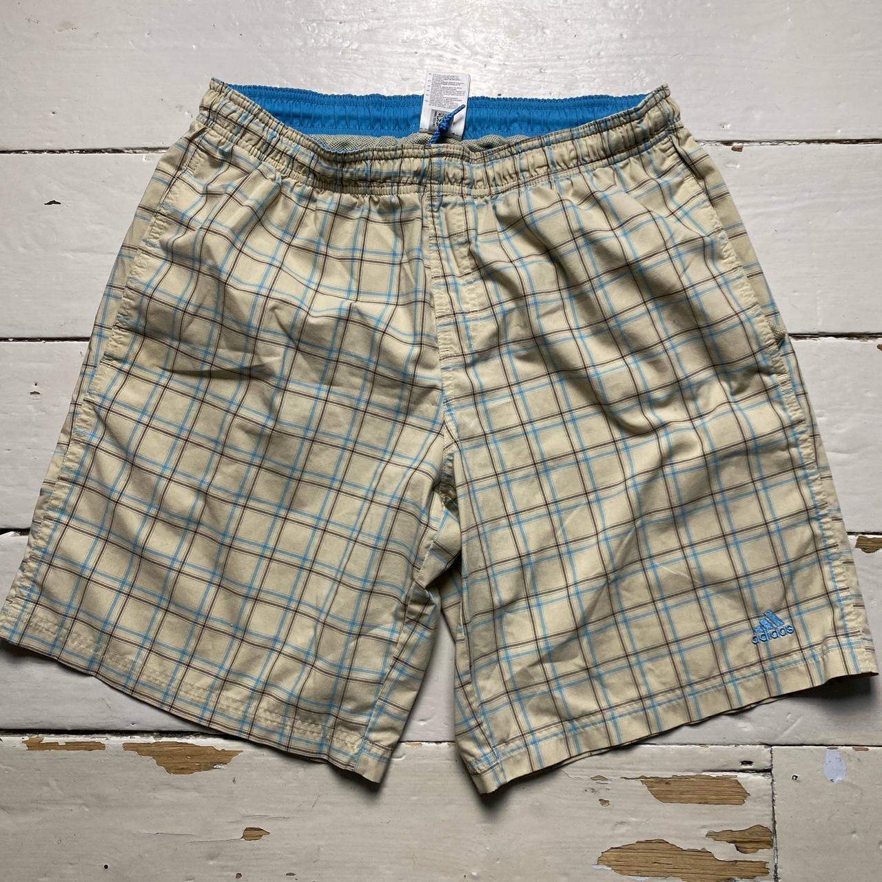 Adidas Vintage Checked Shell Swim Shorts
