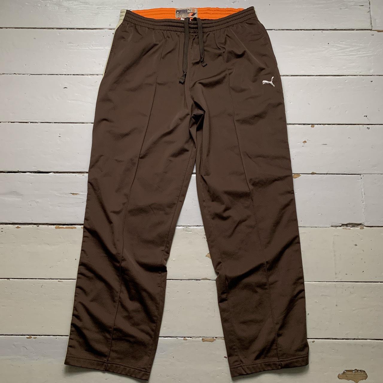 Puma Vintage Brown and Cream Track Pant Joggers