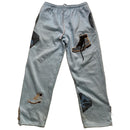 Raw Blue Vintage Light Baby Blue Timberland Lace Up Boot Full Tracksuit (L)