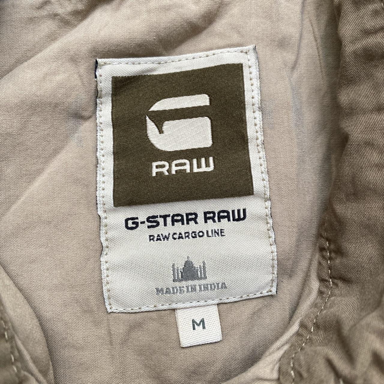 G Star Khaki Beige Military Army Shirt Jacket (M)