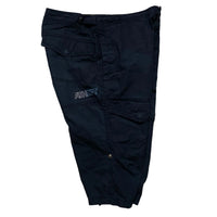 Nike Athletic Department Looolp Swoosh Baby Blue and Navy Cargo Combat Shorts (S)