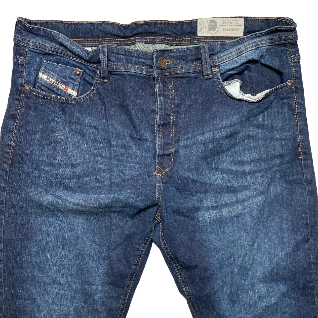 Diesel Industry Dark Navy Sleenker Jeans (36W)