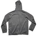 Nike Grey and White Swoosh Hoodie (M)