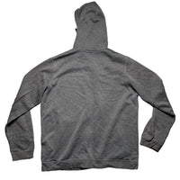 Nike Grey and White Swoosh Hoodie (M)