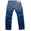 True Religion Big White Stitch Baggy Nathan Super T Blue Jeans (38W)