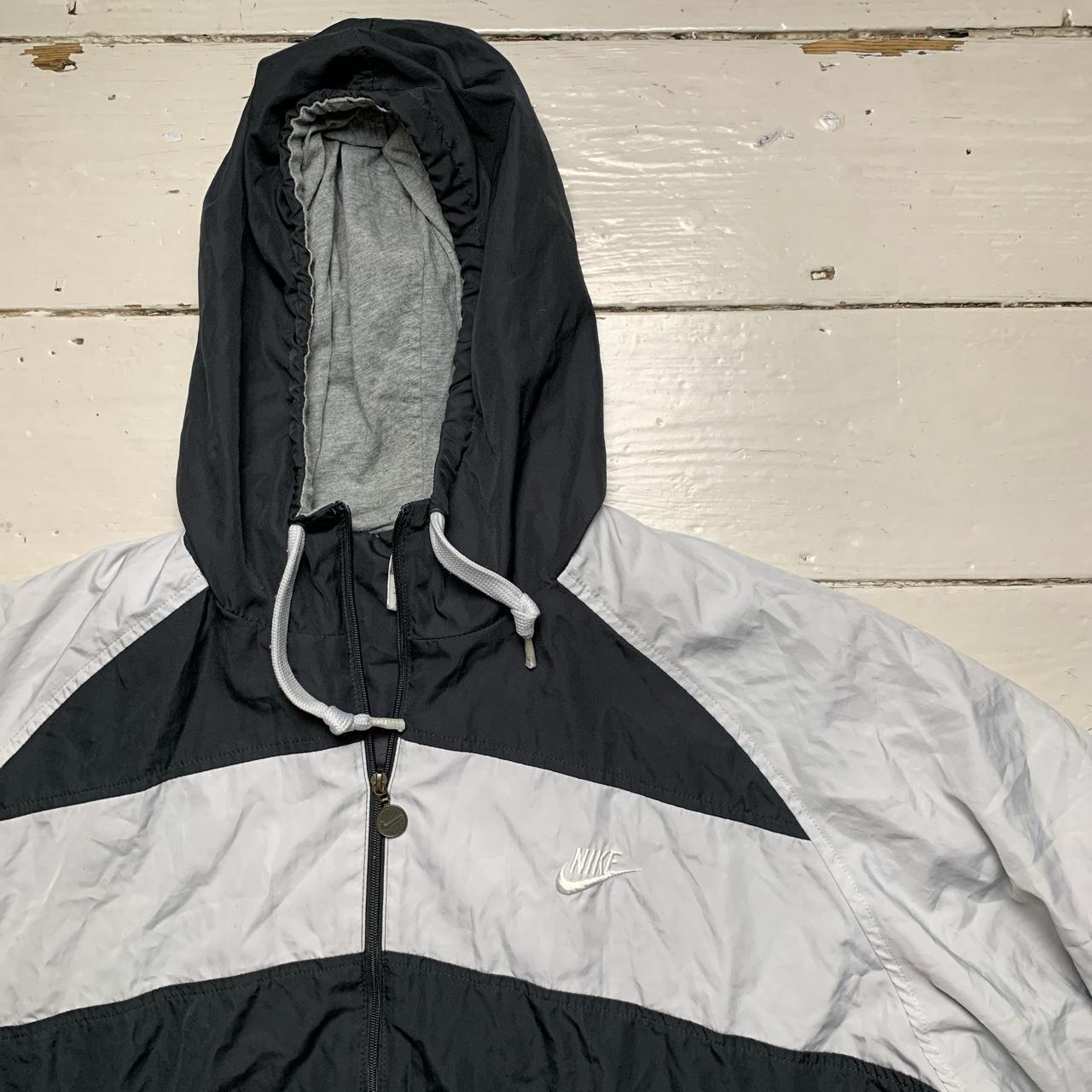 Nike Vintage Swoosh Shell Tracksuit Jacket Silver and Grey