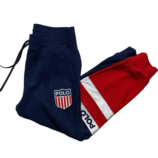 Polo Ralph Lauren Navy and Red Joggers (S)