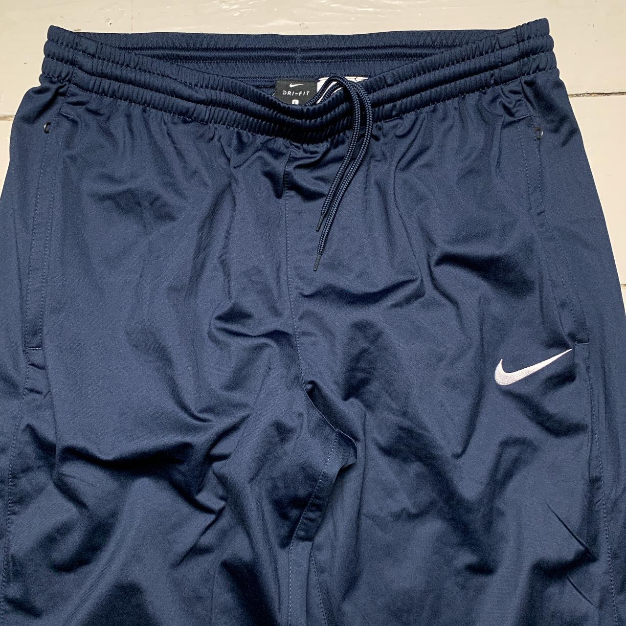 Nike Swoosh Vintage Dri Fit Navy and White Joggers