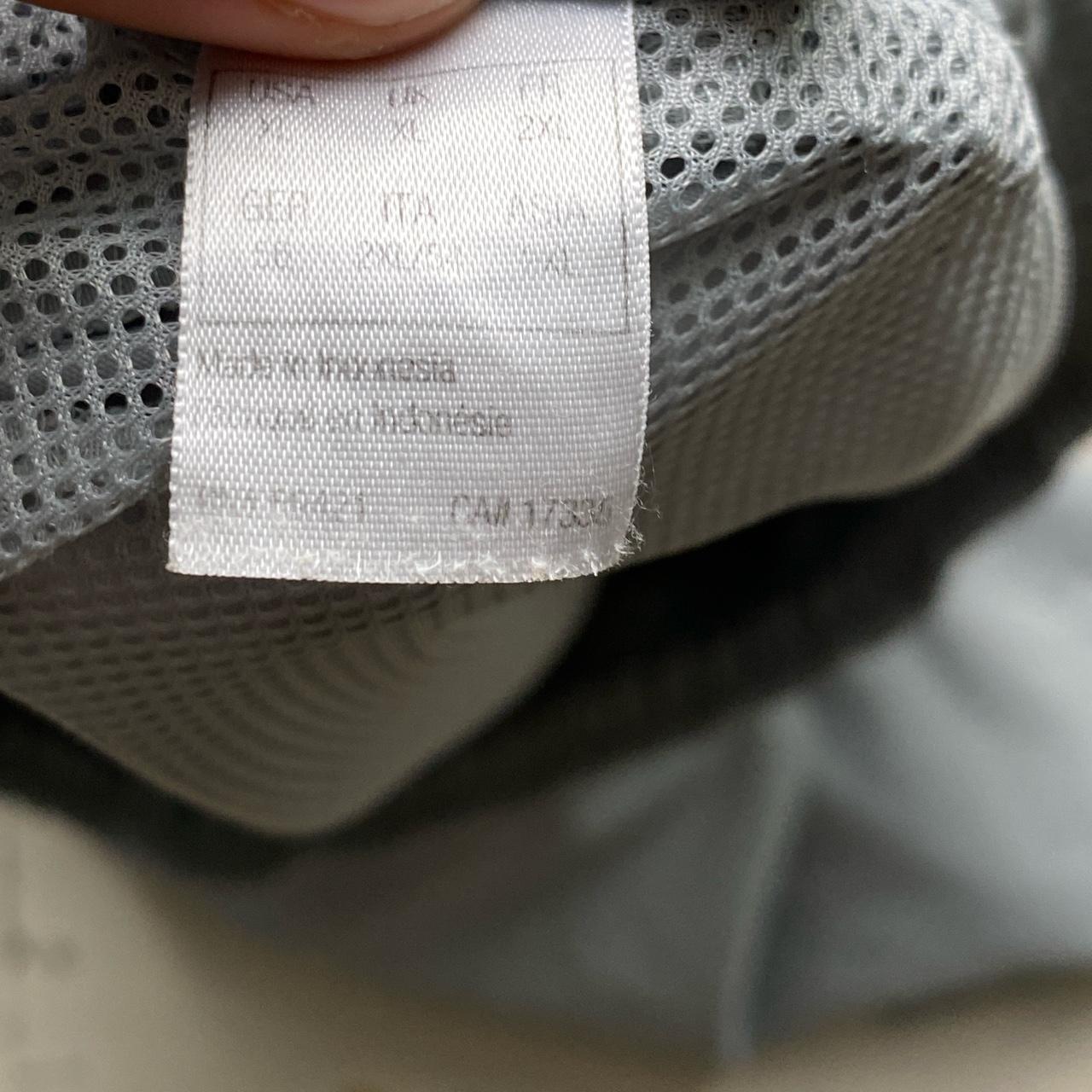 Reebok Vintage Shell Baggy Track Pant Bottoms Grey Light Blue and Navy