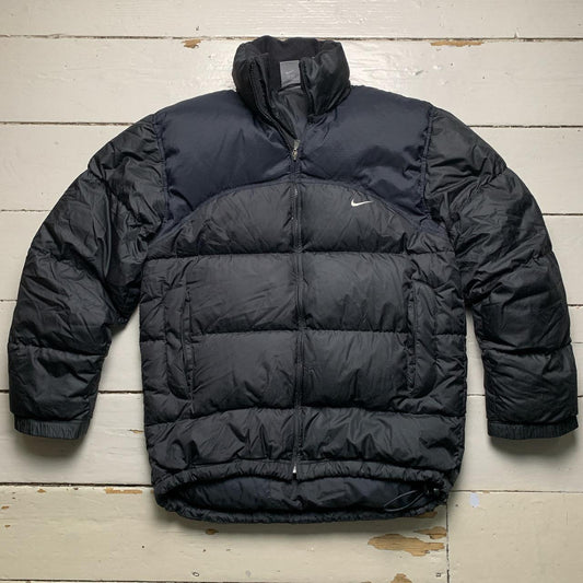 Nike Vintage Swoosh Black and White Puffer Coat