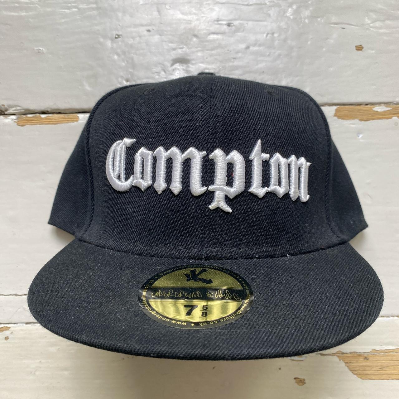 Compton LA Underground Kulture Black and White Fitted Cap