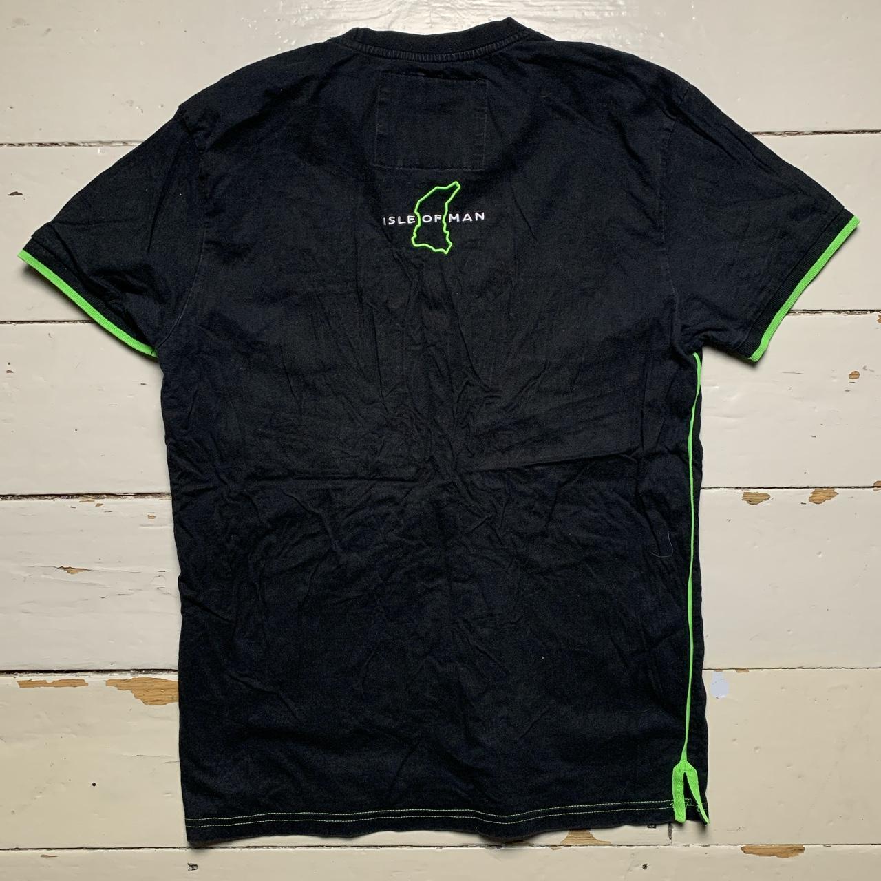 Isle of Man TT Race Monster Energy T Shirt Black and Green