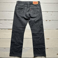Levis 501 Grey and White Contrast Stitch Vintage Jeans
