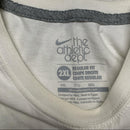 Nike Swoosh White and Black T Shirt (2XL)